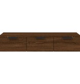 VidaXL Wandkast 102x30x20 cm bewerkt hout bruineikenkleurig