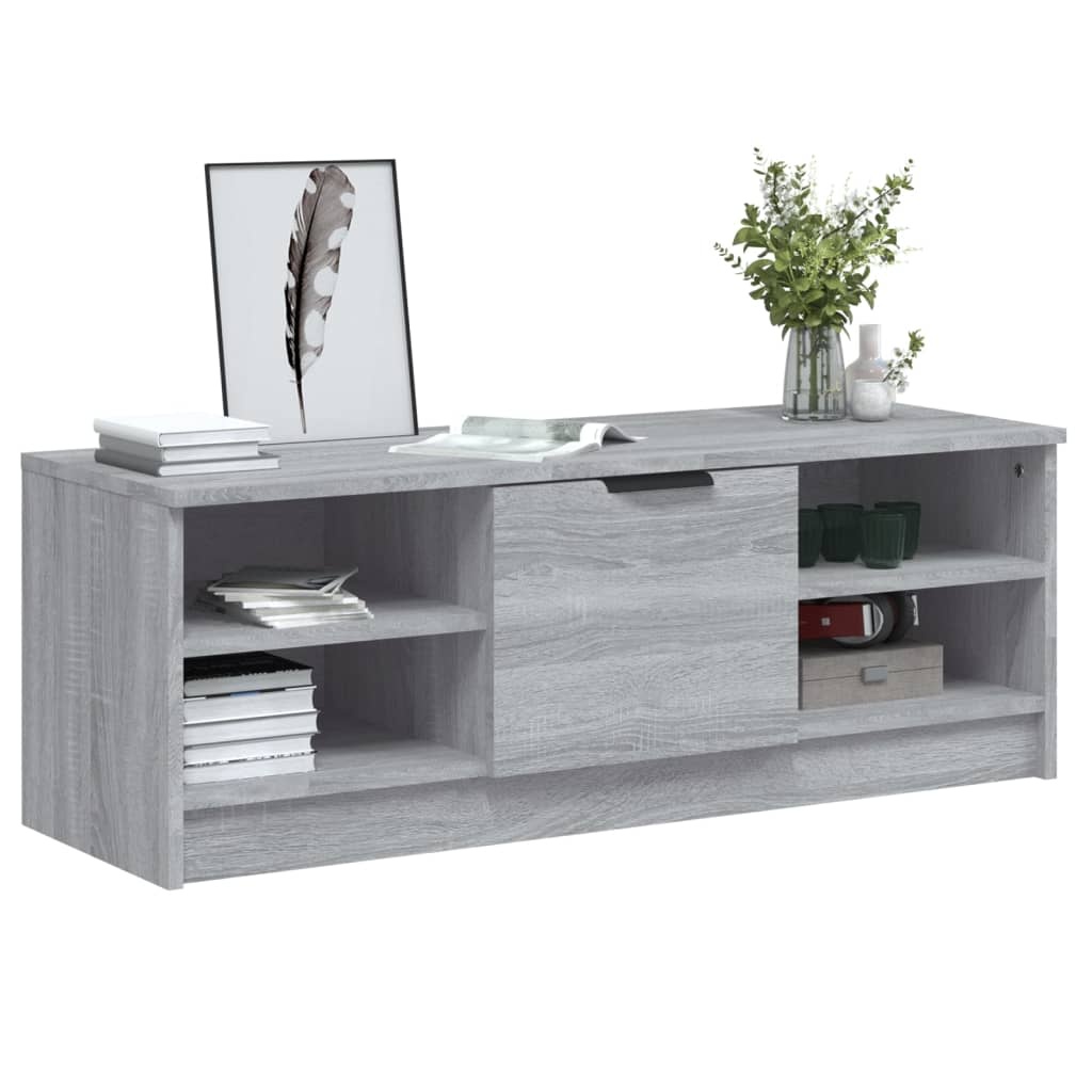 VidaXL Tv-meubel 102x35,5x36,5 cm bewerkt hout grijs sonoma eikenkleur