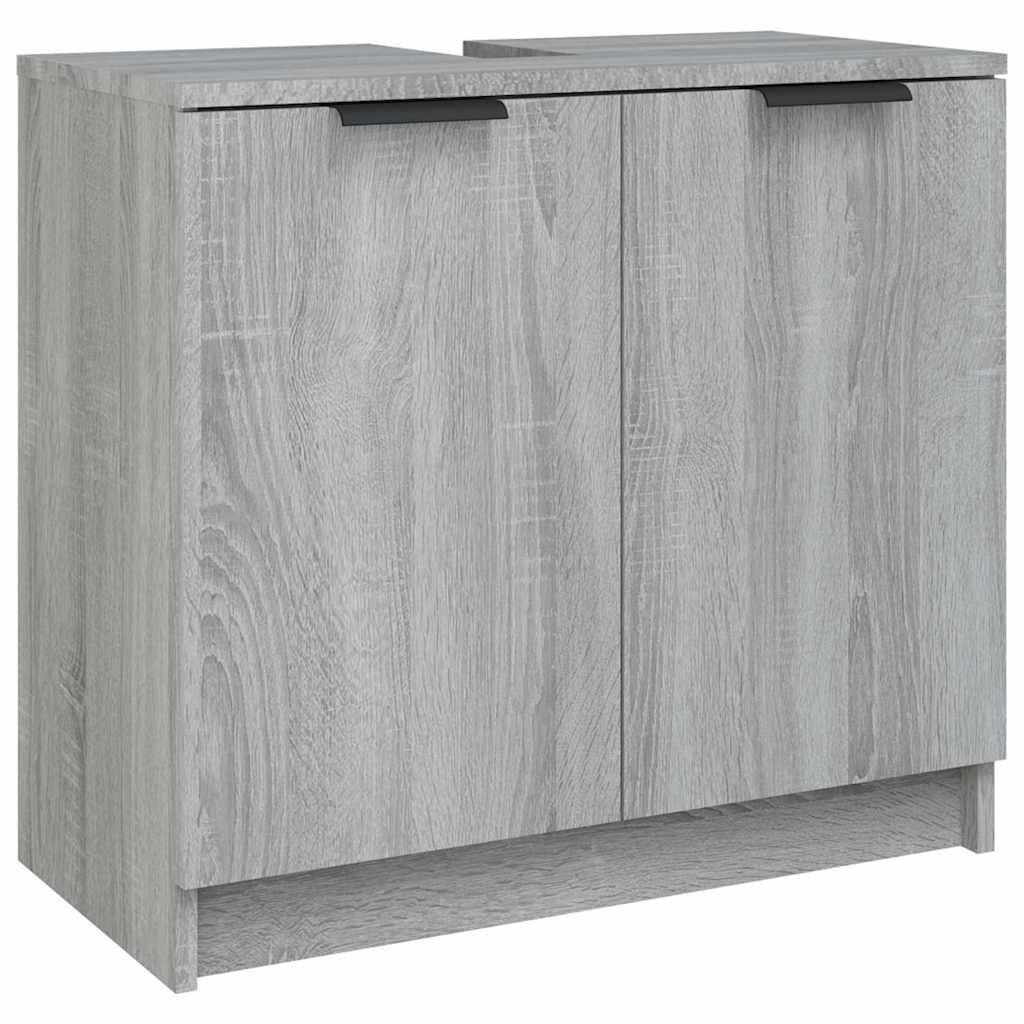 VidaXL Badkamerkast 64,5x33,5x59 cm bewerkt hout grijs sonoma eiken