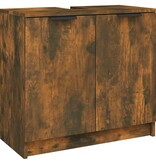 VidaXL Badkamerkast 64,5x33,5x59 cm bewerkt hout gerookt eikenkleurig