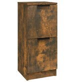 VidaXL Dressoir 30x30x70 cm bewerkt hout gerookt eikenkleurig