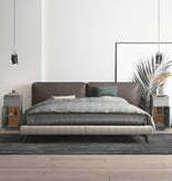 VidaXL Dressoirs 2 st 30x30x70 cm bewerkt hout grijs sonoma eikenkleur