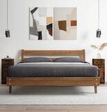 VidaXL Dressoir 30x30x70 cm bewerkt hout gerookt eikenkleurig