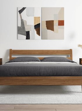 VidaXL Dressoir 30x30x70 cm bewerkt hout gerookt eikenkleurig