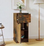 VidaXL Dressoir 30x30x70 cm bewerkt hout gerookt eikenkleurig