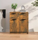 VidaXL Dressoir 60x30x70 cm bewerkt hout gerookt eikenkleurig