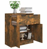 VidaXL Dressoir 60x30x70 cm bewerkt hout gerookt eikenkleurig