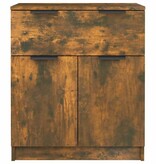 VidaXL Dressoir 60x30x70 cm bewerkt hout gerookt eikenkleurig