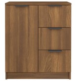 VidaXL Dressoir 60x30x70 cm bewerkt hout bruin eikenkleur