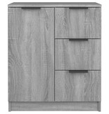 VidaXL Dressoir 60x30x70 cm bewerkt hout grijs sonoma eiken