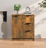 VidaXL Dressoir 60x30x70 cm bewerkt hout gerookt eikenkleurig