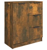 VidaXL Dressoir 60x30x70 cm bewerkt hout gerookt eikenkleurig