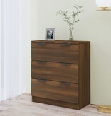 VidaXL Dressoir 60x30x70 cm bewerkt hout bruin eikenkleur