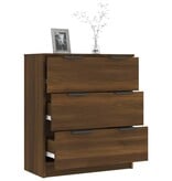 VidaXL Dressoir 60x30x70 cm bewerkt hout bruin eikenkleur