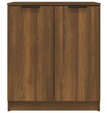 VidaXL Dressoir 60x30x70 cm bewerkt hout bruin eikenkleur