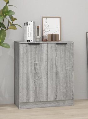 VidaXL Dressoir 60x30x70 cm bewerkt hout grijs sonoma eiken