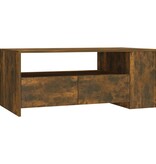 VidaXL Salontafel 102x55x42 cm bewerkt hout gerookt eikenkleurig