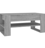 VidaXL Salontafel 102x55x45 cm bewerkt hout grijs sonoma eikenkleurig
