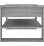 VidaXL Salontafel 102x55x45 cm bewerkt hout grijs sonoma eikenkleurig