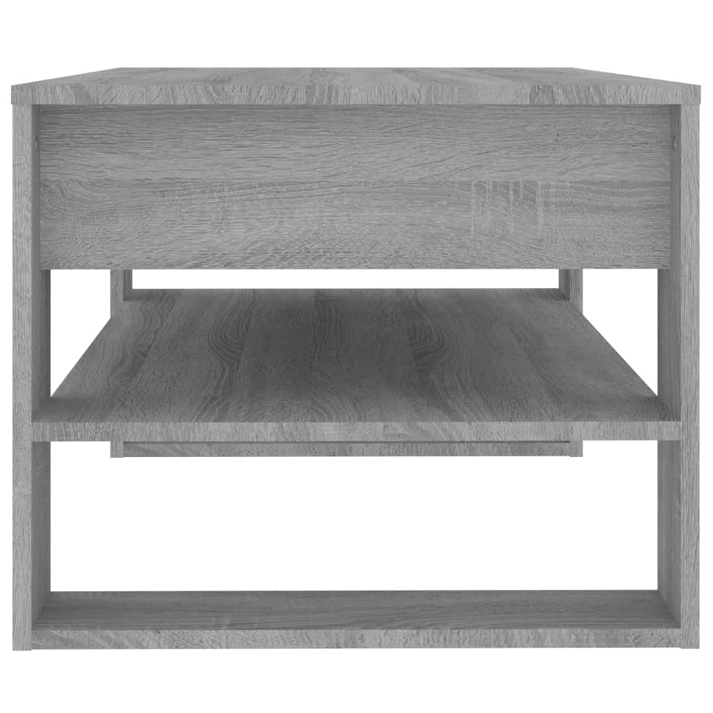 VidaXL Salontafel 102x55x45 cm bewerkt hout grijs sonoma eikenkleurig