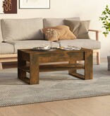 VidaXL Salontafel 102x55x45 cm bewerkt hout gerookt eikenkleurig