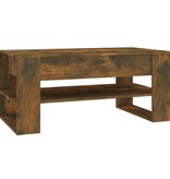 VidaXL Salontafel 102x55x45 cm bewerkt hout gerookt eikenkleurig