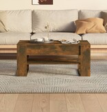 VidaXL Salontafel 102x55x45 cm bewerkt hout gerookt eikenkleurig