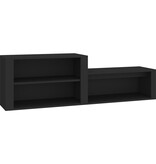 VidaXL Schoenenkast 150x35x45 cm bewerkt hout zwart