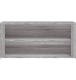 VidaXL Schoenenrek 100x35x45 cm bewerkt hout grijs sonoma eikenkleur