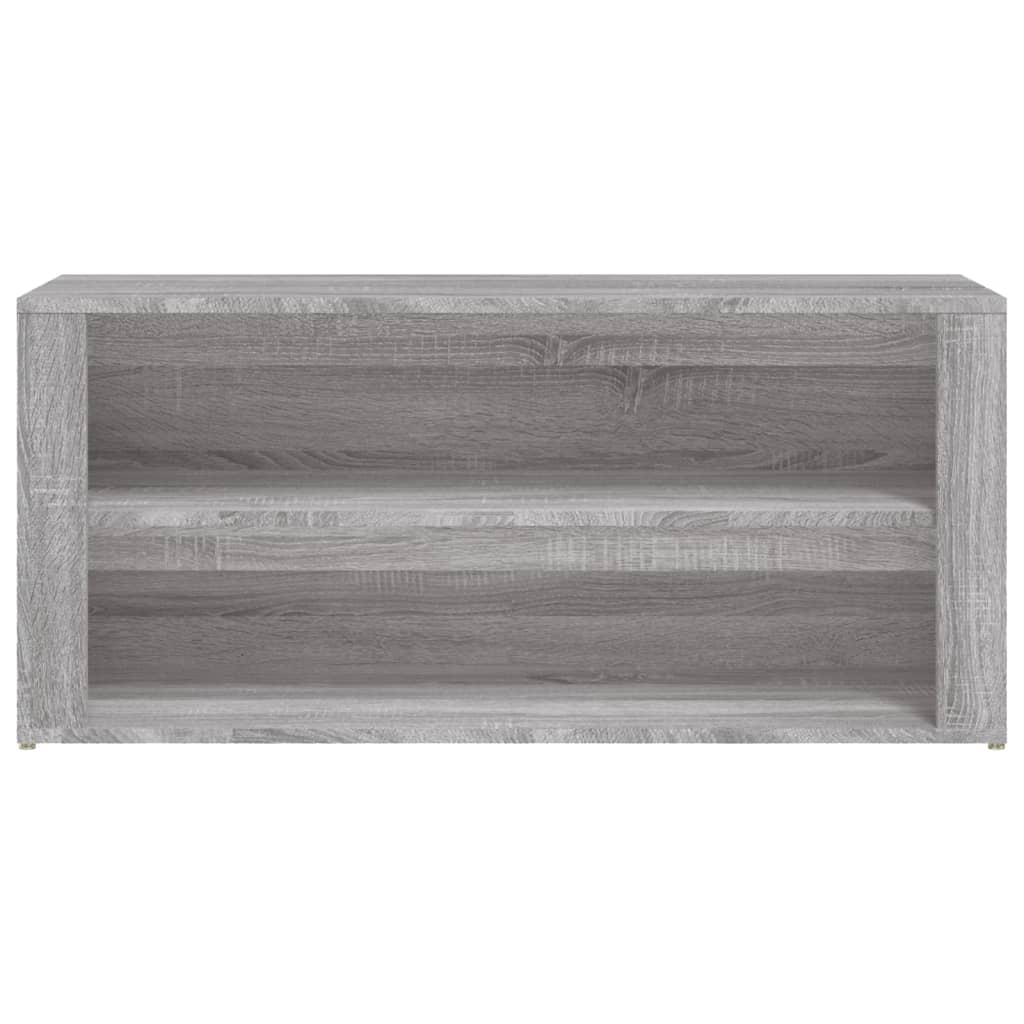VidaXL Schoenenrek 100x35x45 cm bewerkt hout grijs sonoma eikenkleur