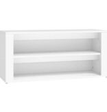 VidaXL Schoenenrek 100x35x45 cm bewerkt hout wit