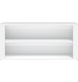 VidaXL Schoenenrek 100x35x45 cm bewerkt hout wit