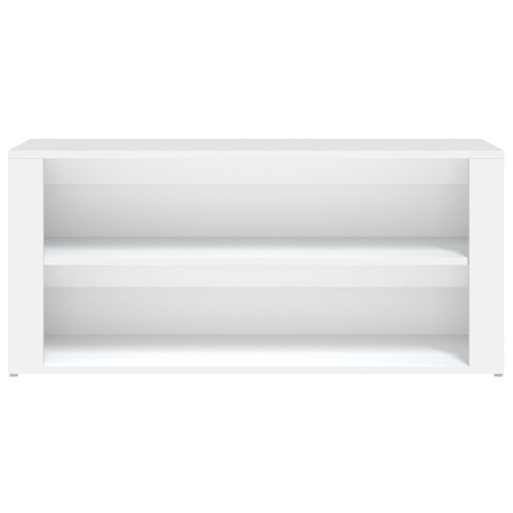 VidaXL Schoenenrek 100x35x45 cm bewerkt hout wit