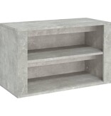 VidaXL Schoenenkast 75x35x45 cm bewerkt hout betongrijs
