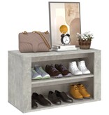 VidaXL Schoenenkast 75x35x45 cm bewerkt hout betongrijs