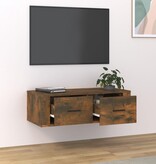 VidaXL Tv-hangmeubel 80x36x25 cm bewerkt hout gerookt eikenkleurig
