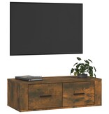 VidaXL Tv-hangmeubel 80x36x25 cm bewerkt hout gerookt eikenkleurig