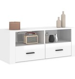 VidaXL Tv-meubel 100x35x40 cm bewerkt hout hoogglans wit