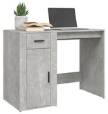 VidaXL Bureau 100x49x75 cm bewerkt hout betongrijs