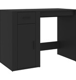 VidaXL Bureau 100x49x75 cm bewerkt hout zwart