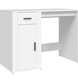 VidaXL Bureau 100x49x75 cm bewerkt hout wit