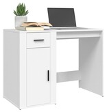VidaXL Bureau 100x49x75 cm bewerkt hout wit