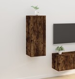 VidaXL Tv-wandmeubel 40x34,5x100 cm gerookt eikenkleurig