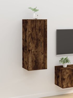 VidaXL Tv-wandmeubel 40x34,5x100 cm gerookt eikenkleurig