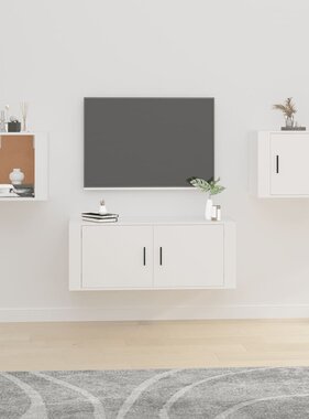 VidaXL Tv-wandmeubels 2st 40x34,5x40 cm wit