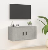 VidaXL Tv-wandmeubel 80x34,5x40 cm betongrijs