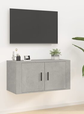 VidaXL Tv-wandmeubel 80x34,5x40 cm betongrijs