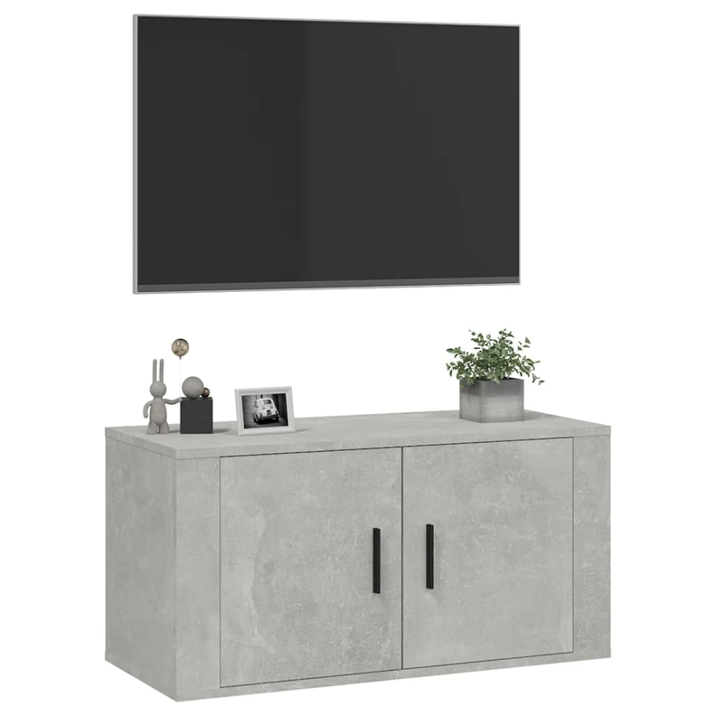 VidaXL Tv-wandmeubel 80x34,5x40 cm betongrijs