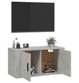 VidaXL Tv-wandmeubel 80x34,5x40 cm betongrijs