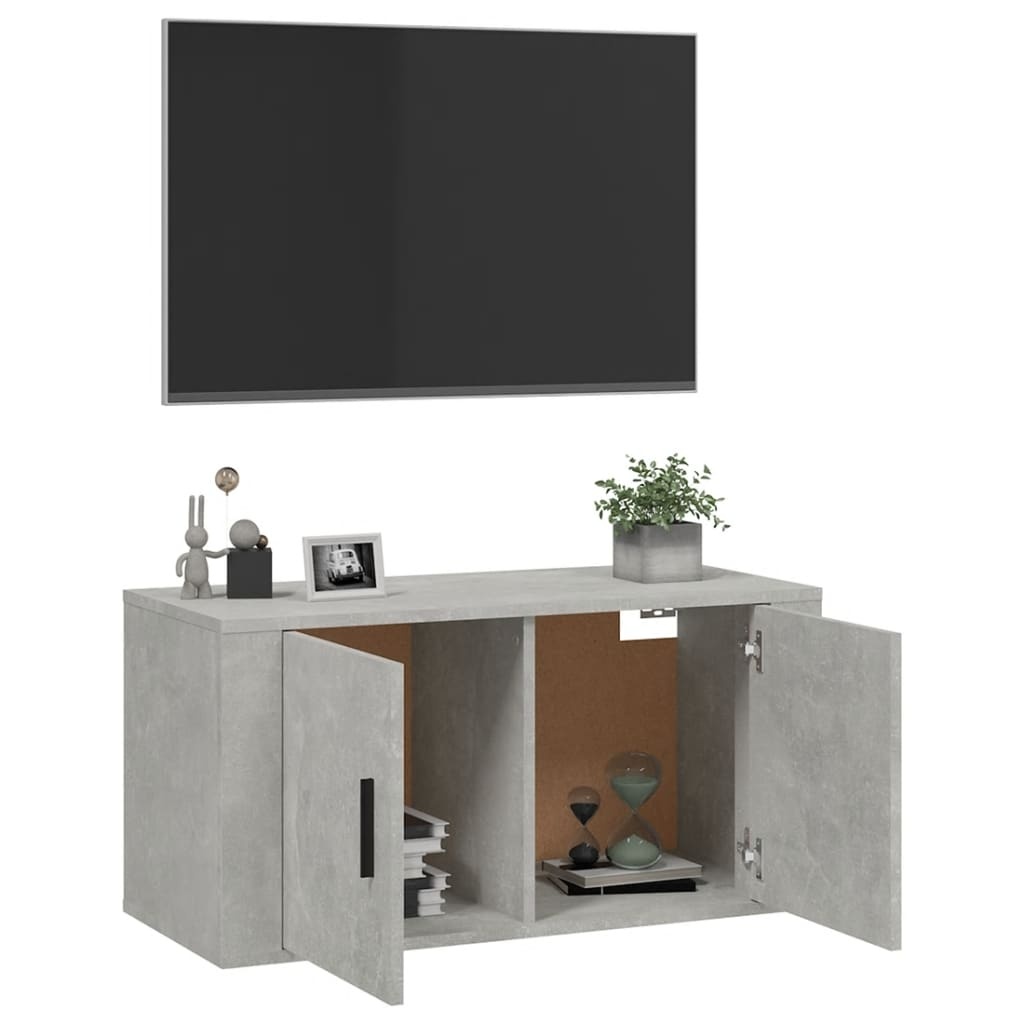 VidaXL Tv-wandmeubel 80x34,5x40 cm betongrijs